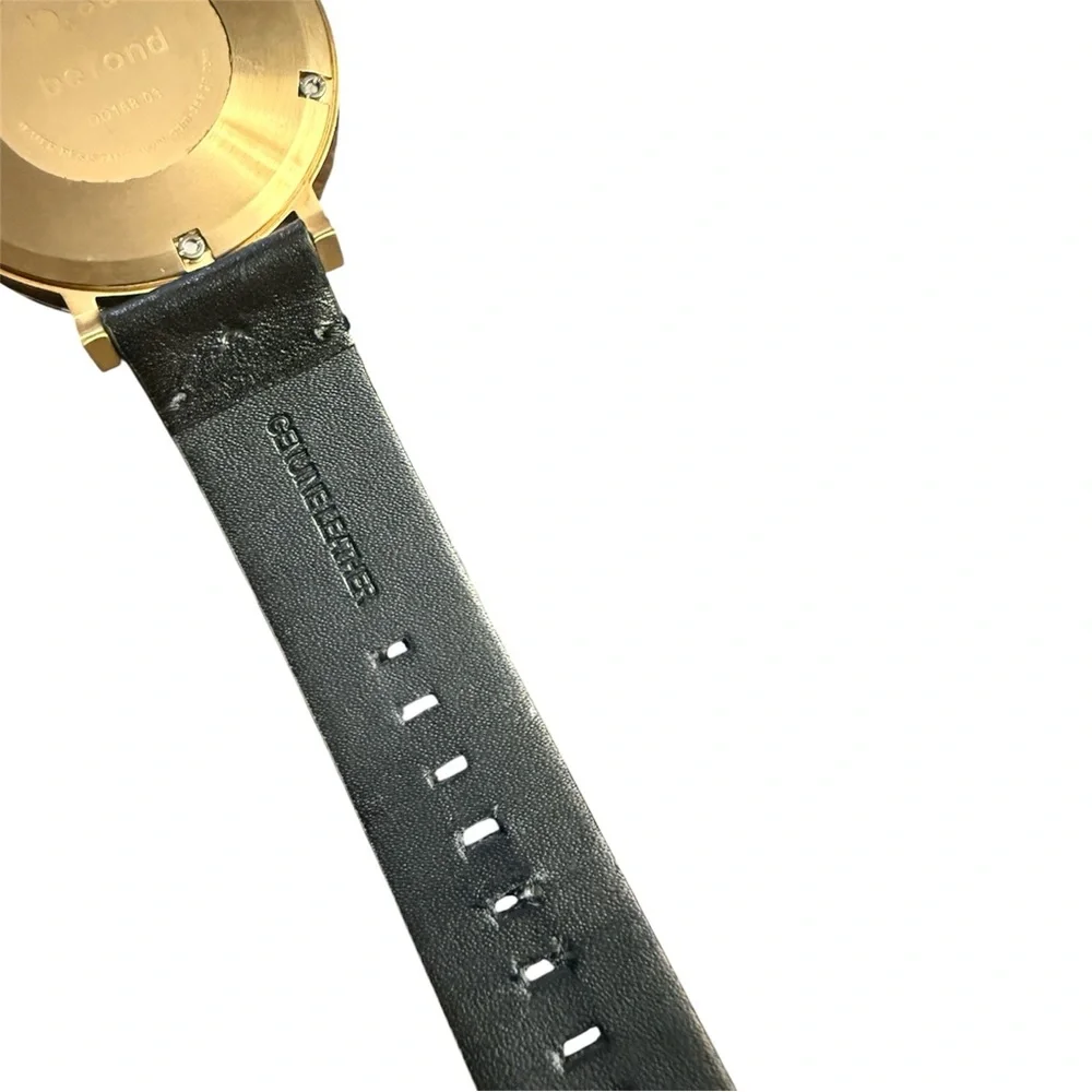 ODM Unisex “Beyond” Watch in Black with a Gold Face, Works, Excellent Condition